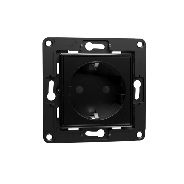Shelly Wall Socket EU Black