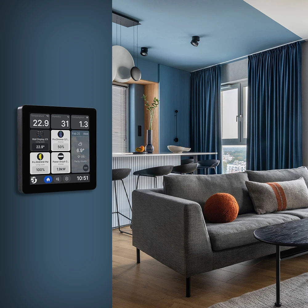 Shelly Wall Display X1i Black