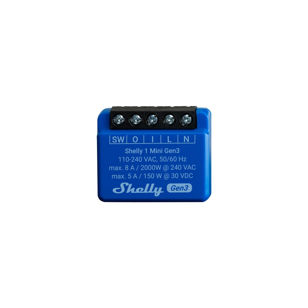 Shelly 1 Mini Gen3 List
