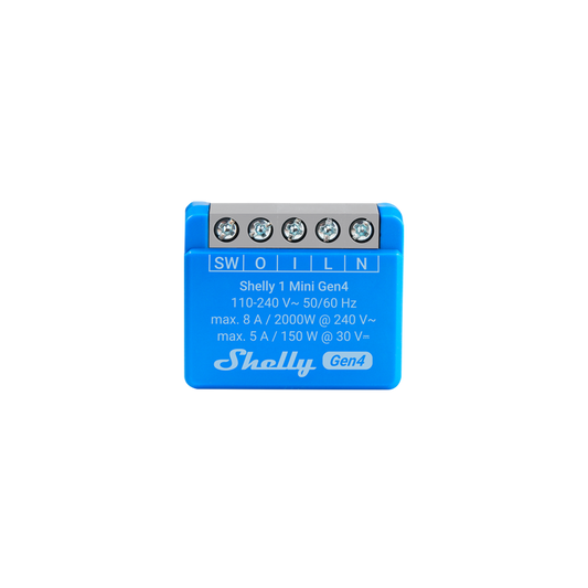 Shelly 1 Mini Gen4 List