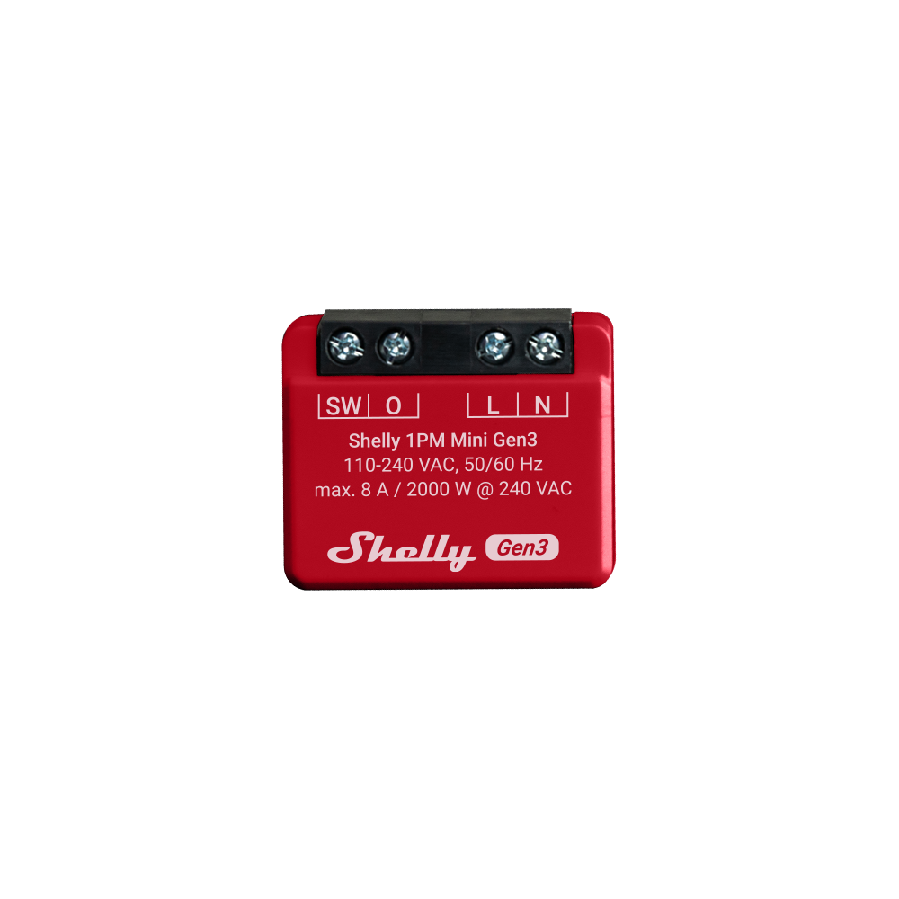 Shelly 1PM Mini Gen3 list