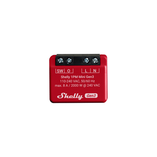 Shelly 1PM Mini Gen3 list