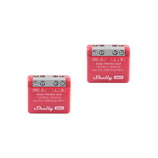 Shelly 1PM Mini Gen4 2-pack
