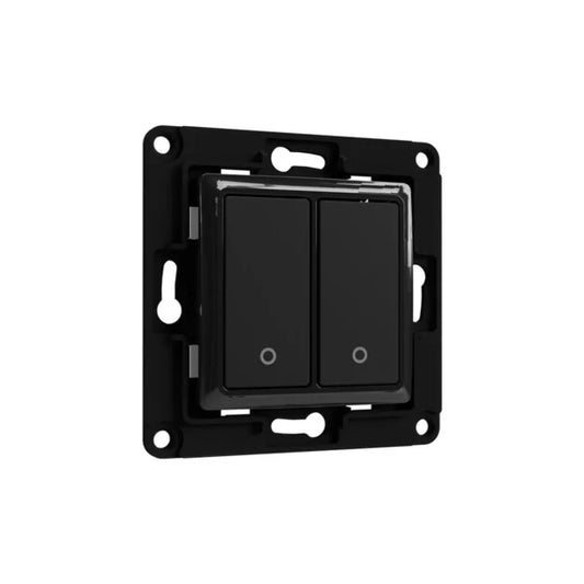 Shelly Wall Switch with 2 Buttons Black