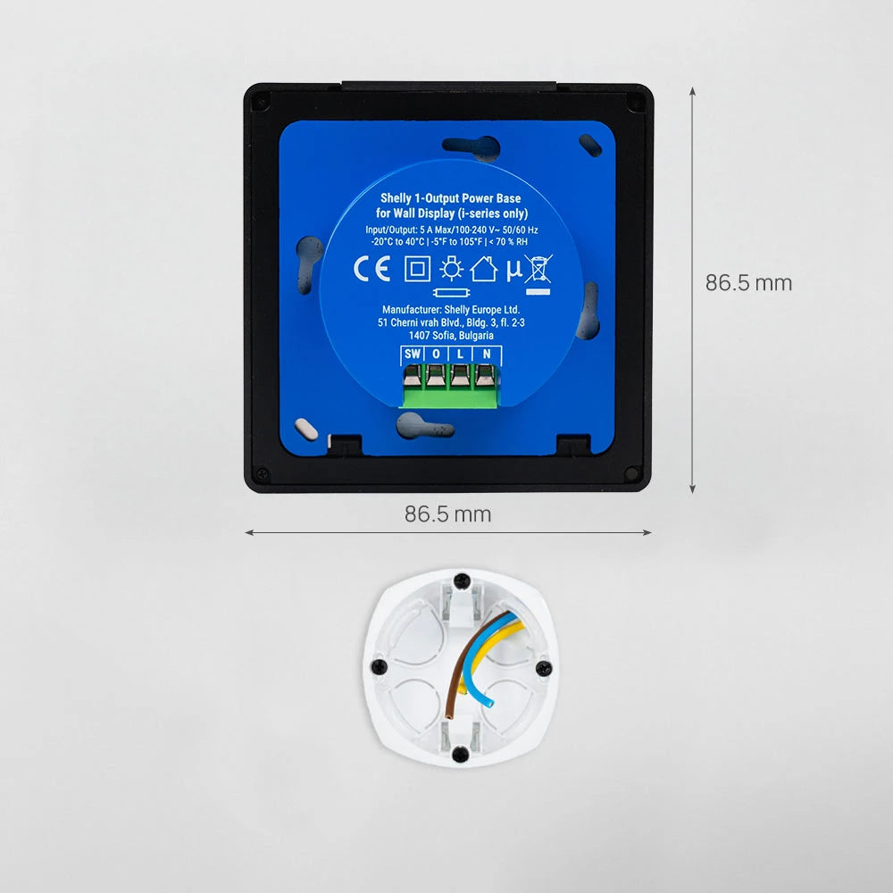 Shelly Wall Display X1i Black