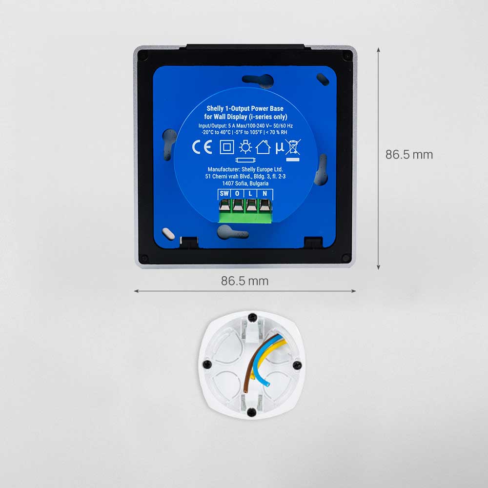 Shelly Wall Display X1i Silver